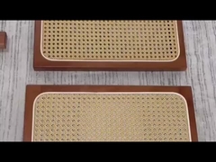 पार्टी लकड़ी और छड़ी भोजन कुर्सियां समायोज्य आकार लकड़ी रतन भोजन कुर्सियां