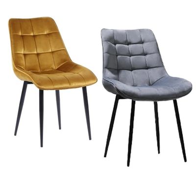 खरीदें कस्टम होम किचन फर्नीचर के साथ अपने भोजन कक्ष को बदल दें आरामदायक गद्देदार पीयू चमड़े / मखमल में भोजन कुर्सियां ऑनलाइन निर्माण